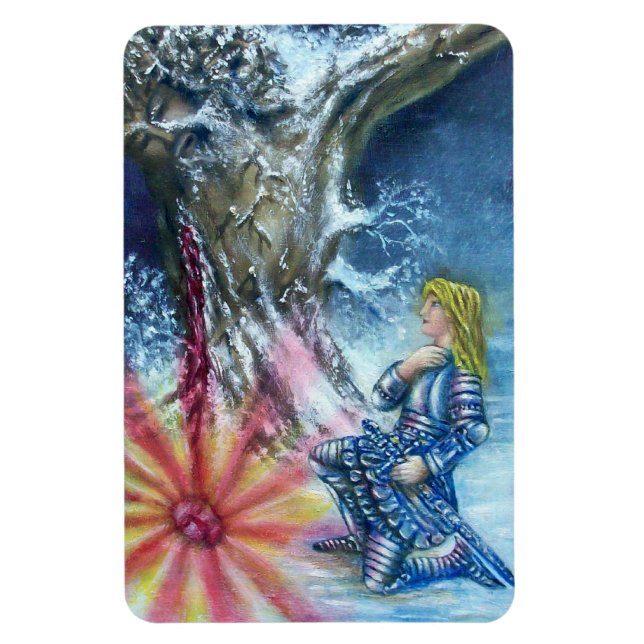 PERCEVAL AND VISION OF THE HOLY GRAIL MAGNET (Vertical)