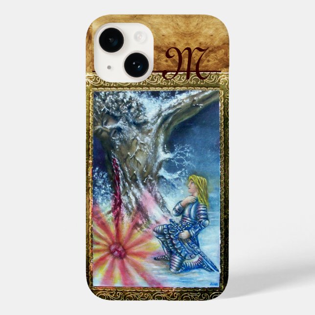 PERCEVAL AND VISION OF THE HOLY GRAIL monogram Case-Mate iPhone Case (Back)