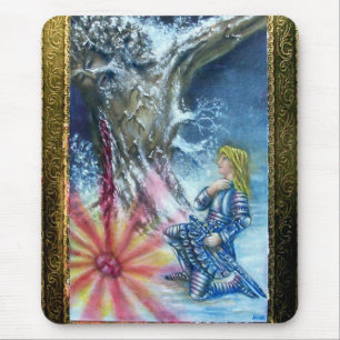 PERCEVAL AND VISION OF THE HOLY GRAIL MOUSE MAT