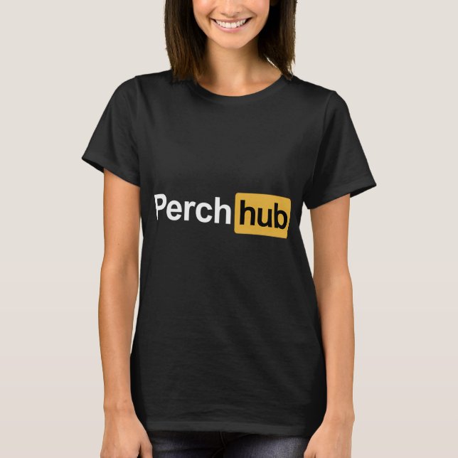 Perch hub - fishing style T-Shirt (Front)
