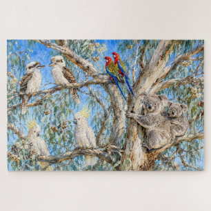 Perched Among the Eucalyptus No 2 Jigsaw Puzzle