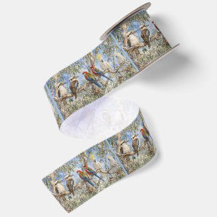 Perched Among the Eucalyptus Satin Ribbon
