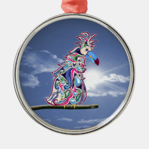 Perched Metal Tree Decoration