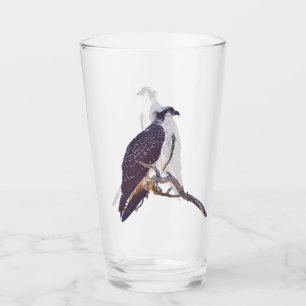 Perched Osprey Glass Tumbler