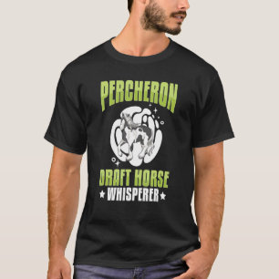 Percheron Draft Horse Horseback Riding Saddle T-Shirt