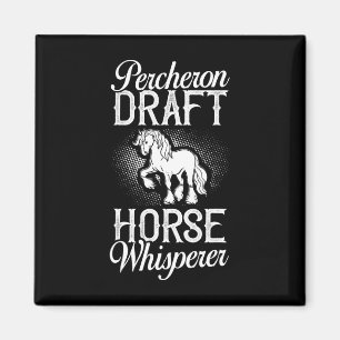 Percheron Draught Horse Horseback Riding Saddle  Magnet