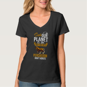 Percheron Draught Horse Horseback Riding Saddle T-Shirt