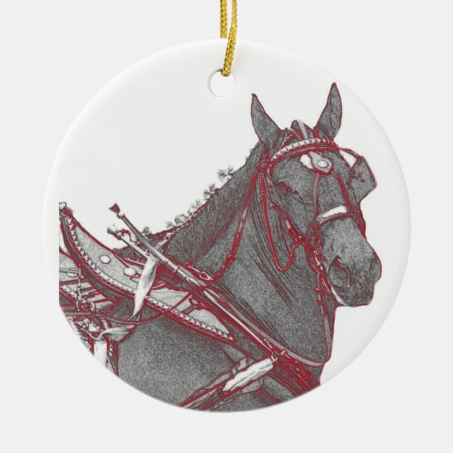 Percheron horse ornament (Front)