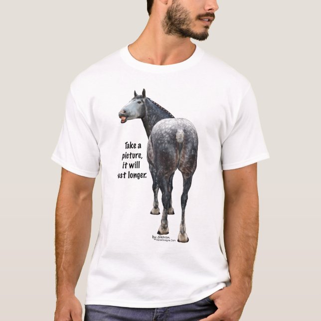 Percheron Take a Picture T-Shirt (Front)