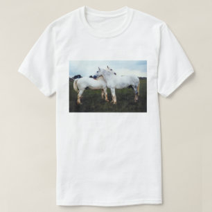 Percherons Grooming Each Other T-Shirt