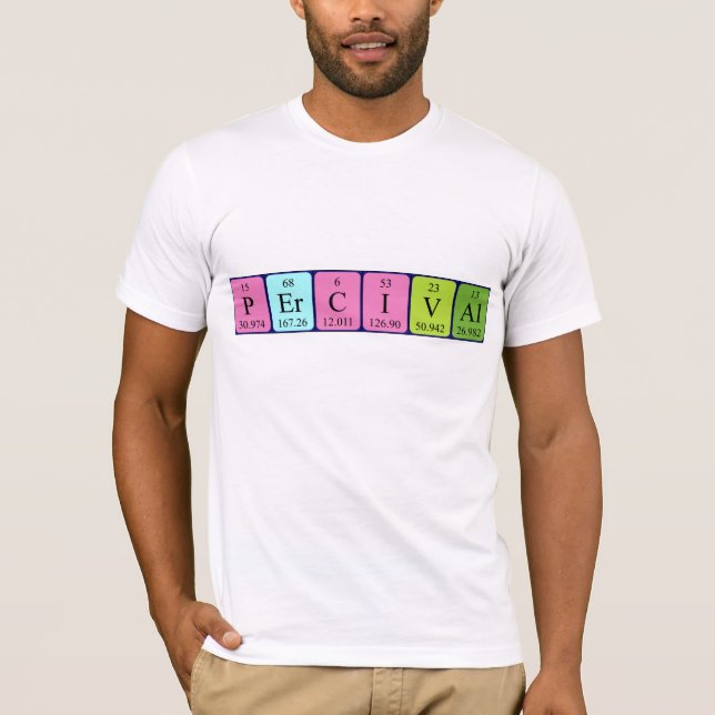 Percival periodic table name shirt (Front)