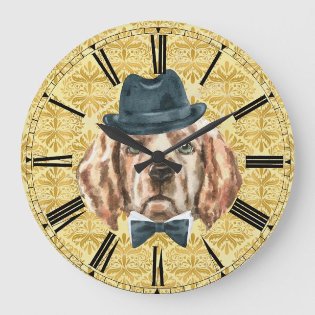 Percival the Lab Wall Clock (Front)