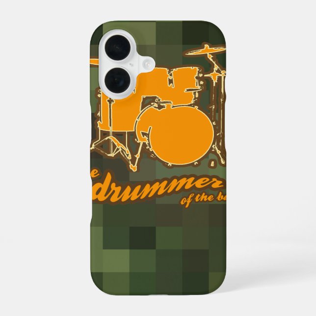 percussion drum iPhone 16 case (Back)