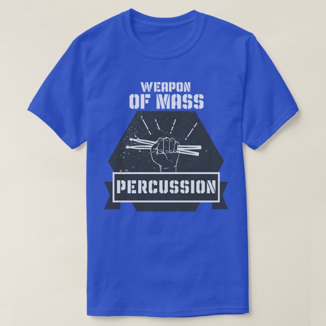 Percussion Drummer T-Shirt (Design Front)