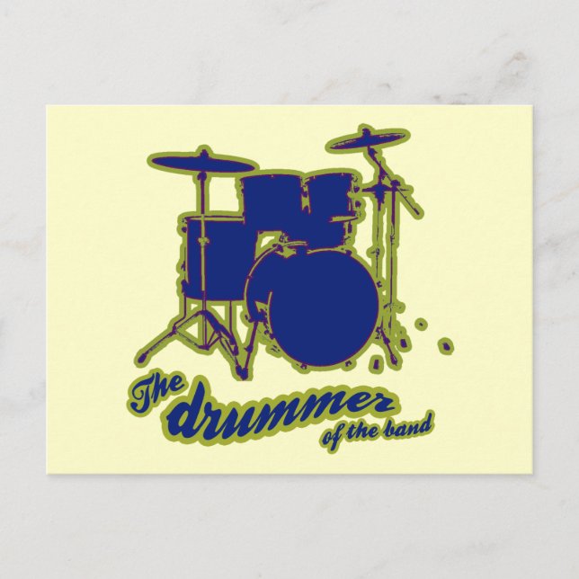 percussion drums ~ drummer postcard (Front)