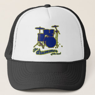 percussion drums ~ drummer trucker hat