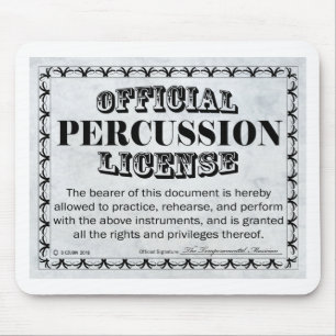 Percussion License Mouse Mat