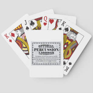 Percussion License Playing Cards