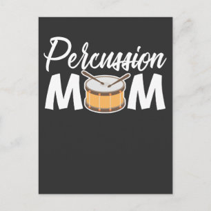 Percussion Mum Drum musical instrument Drummer Postcard