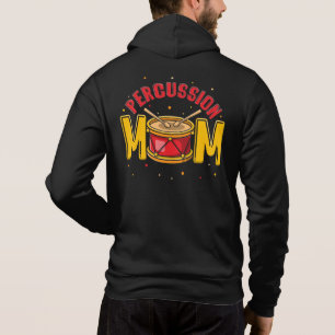 Percussion Mum Marching Band Drum for Mothers Hoodie