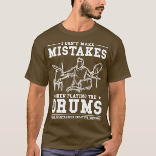 Percussion Music Drumsticks Drums T-Shirt