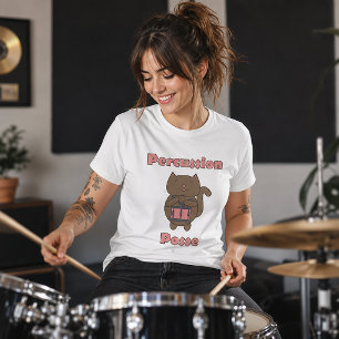 Percussion Posse - Cute Drummer Cat T-Shirt