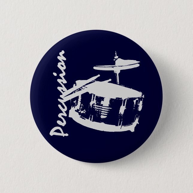 Percussion/ Snare 6 Cm Round Badge (Front)