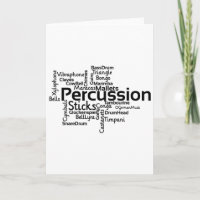 Percussion Word Cloud Black Text