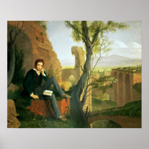 Percy Bysshe Shelley  1845 Poster