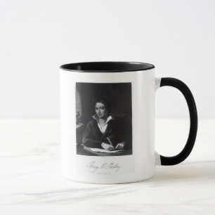 Percy Bysshe Shelley, engraved by William Holl Mug