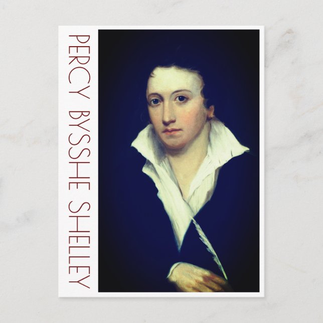 Percy Bysshe Shelley Postcard (Front)