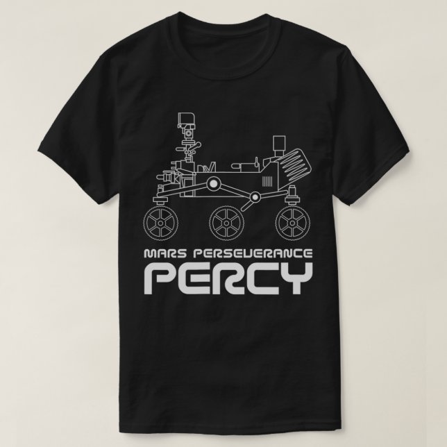 PERCY Mars Perseverance Rover Ingenuity space eplo T-Shirt (Design Front)