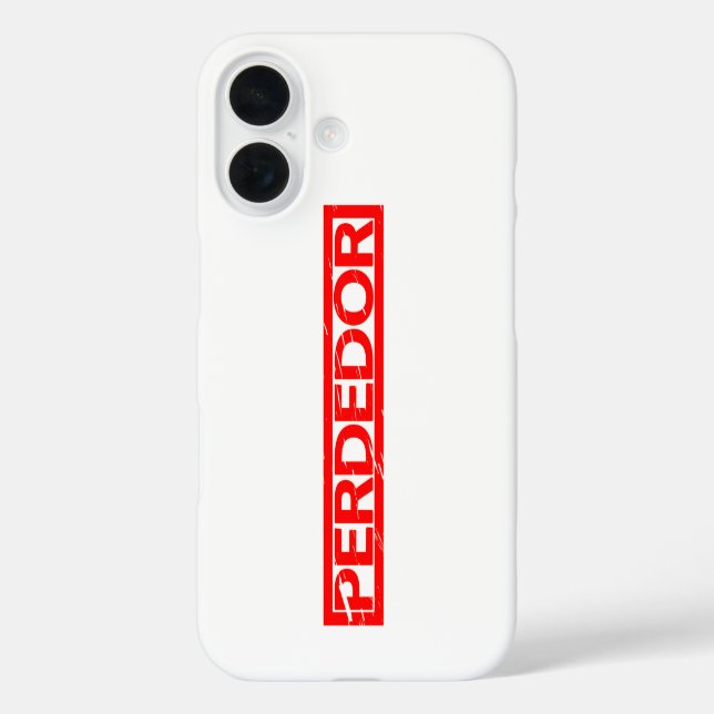 Perdedor Stamp Case-Mate iPhone Case (Back)