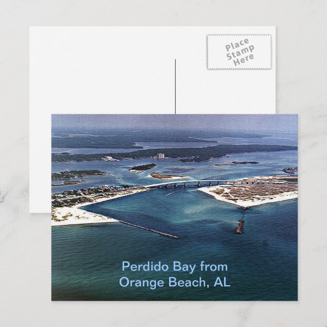 Perdido Bay from Orange Beach, AL Postcard (Front/Back)