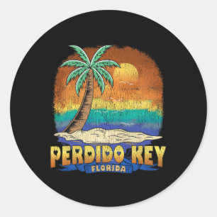 Perdido Key Florida Vintage Distressed Souvenir Classic Round Sticker