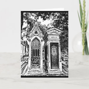 Pere Lachaise-B&W Card