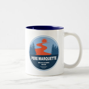 Pere Marquette Wild and Scenic River Two-Tone Coffee Mug