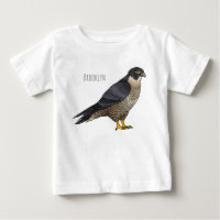 Peregrine falcon bird cartoon illustration 