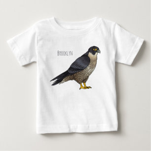 Peregrine falcon bird cartoon illustration  baby T-Shirt