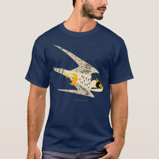 Peregrine Falcon diving caricature T-Shirt