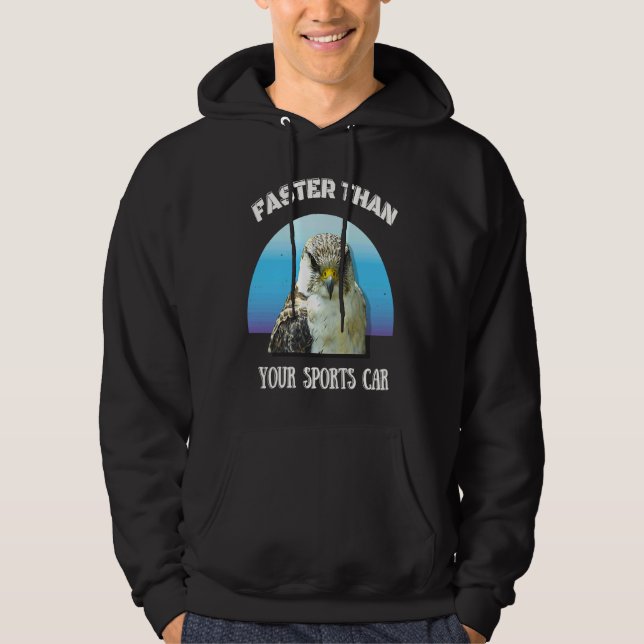 Peregrine Falcon Fast Speed Meme  Men Women Kids Hoodie (Front)