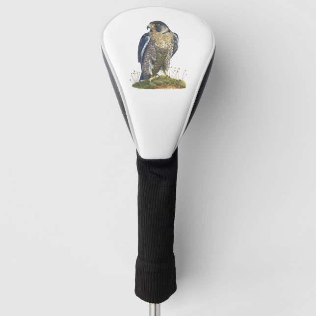 Peregrine falcon golf head cover (Front)