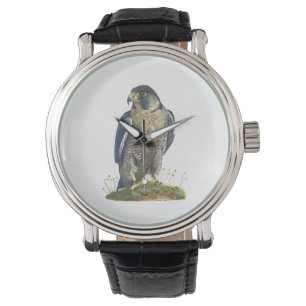 Peregrine Falcon Leather strapped wrist watch