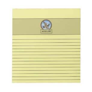 Peregrine Falcon Light Yellow Notepad
