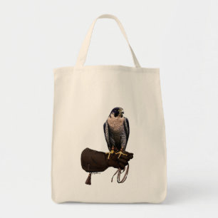 Peregrine Falcon on Glove Tote Bag
