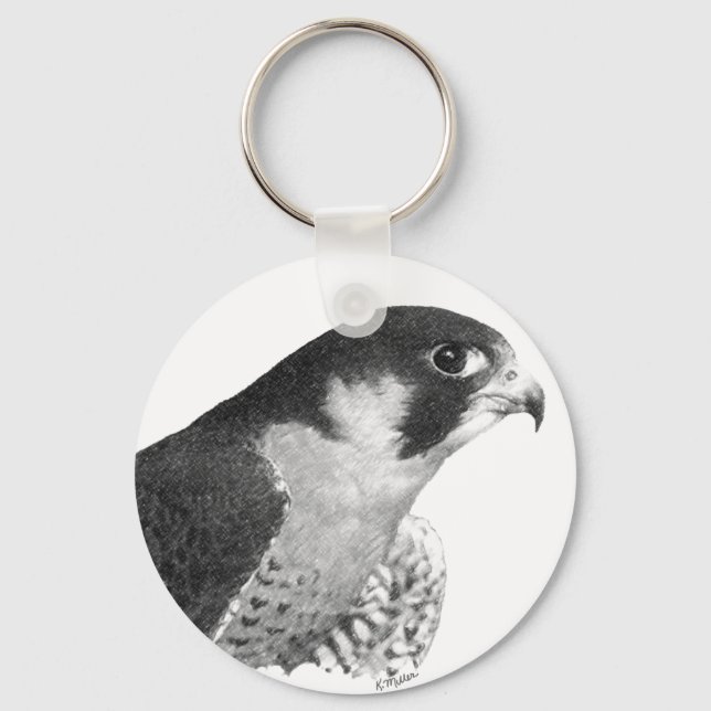 Peregrine Falcon-Pencil Key Ring (Front)