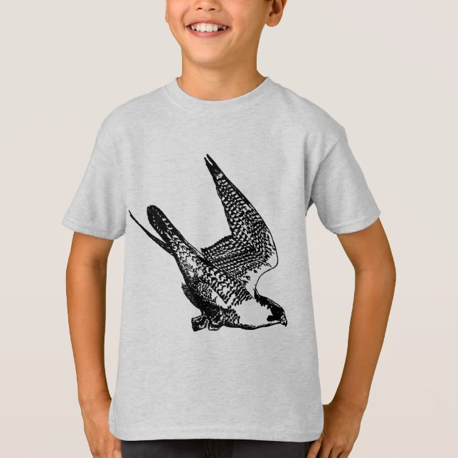 Peregrine Falcon Sketch T-Shirt (Front)