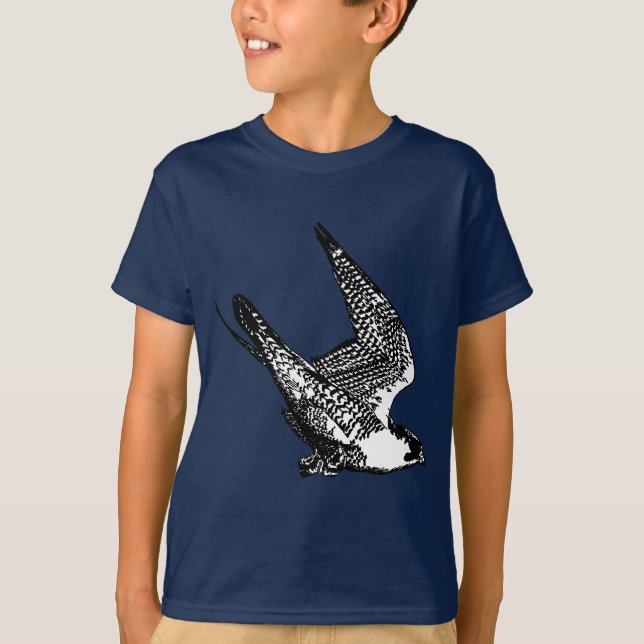 Peregrine Falcon Sketch T-Shirt (Front)