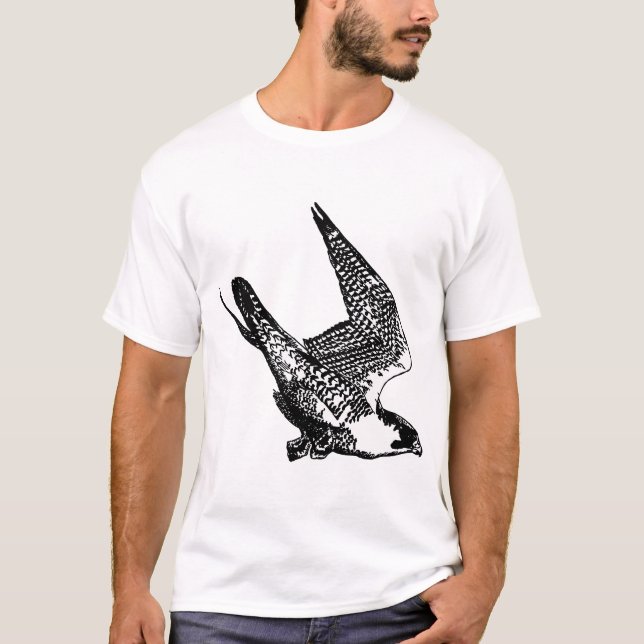 Peregrine Falcon Sketch T-Shirt (Front)