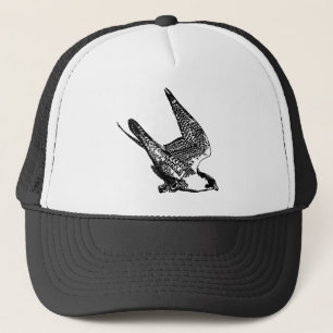Peregrine Falcon Sketch Trucker Hat